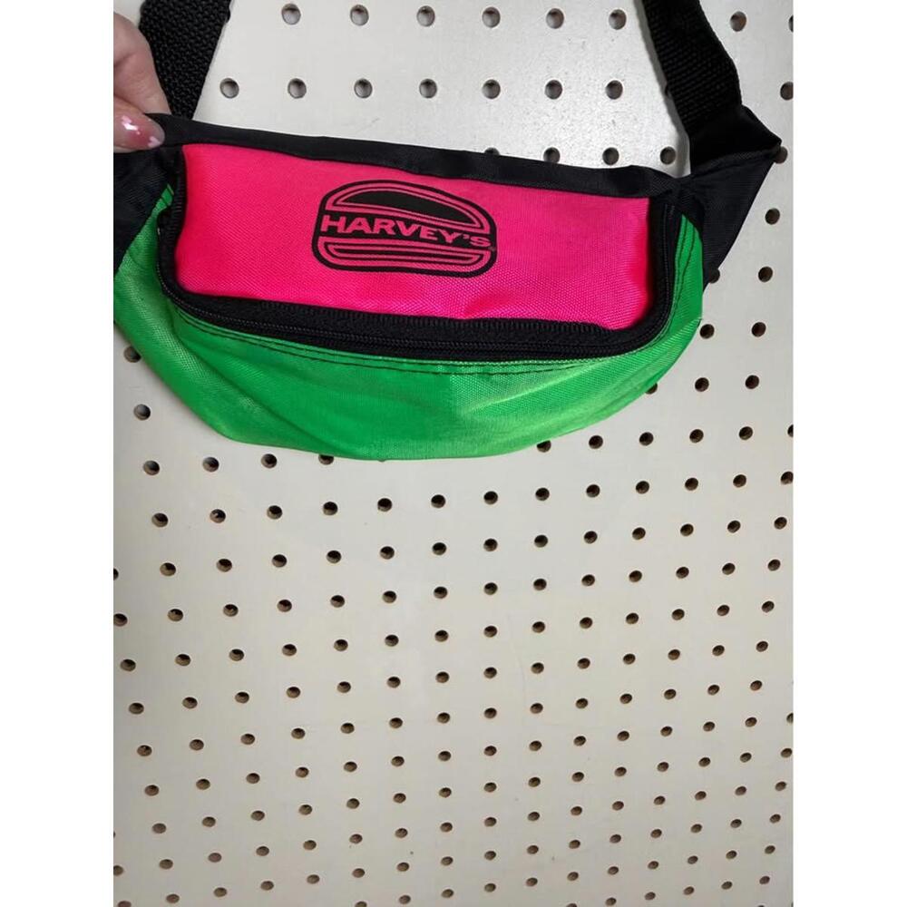 Vintage Harvey's Pink Neon Green Fanny Pack